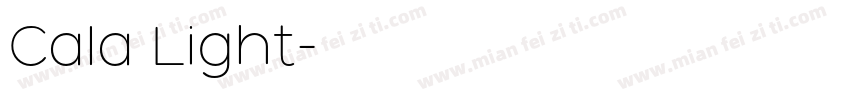 Cala Light字体转换